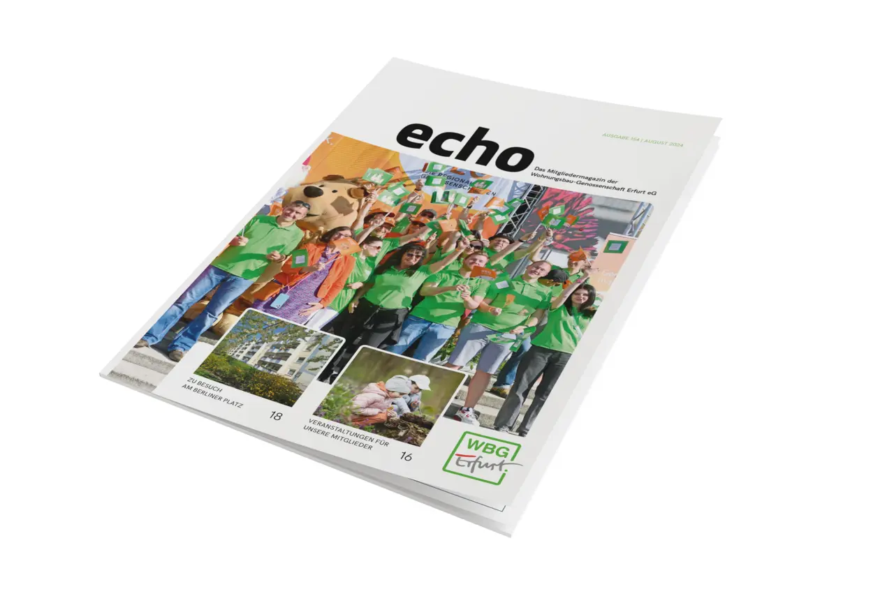 Magazin "Echo" der WBG Erfurt, Ausgabe August 2024